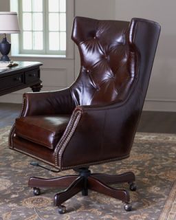 Massoud Red Leather Chair   