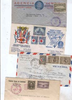 Oldhal Honduras Lot of 4 Very Good Covers 1931 1950