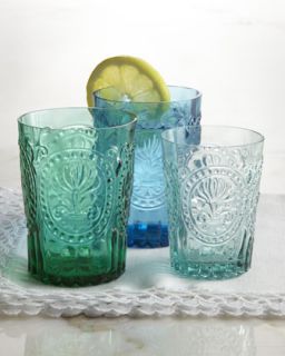  in blue aqua green $ 68 00 neimanmarcus fleur de lis glassware