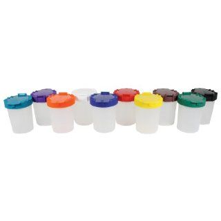 Sargent Art 22 1610 No Spill Paint Cups with Color Coded