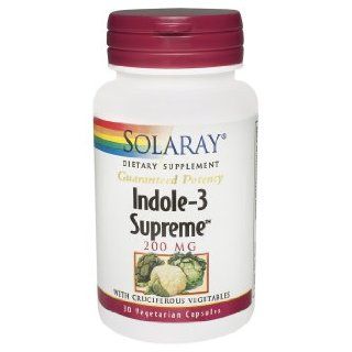 Solaray   Indole 3 Supreme, 30 veggie caps [Health and