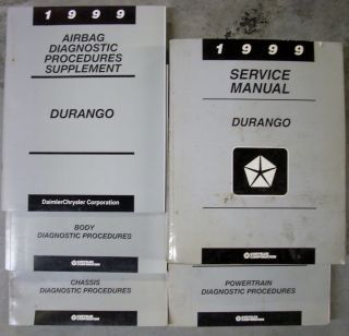 1999 Dodge Durango Dealership Shop Service Repair book Manual W