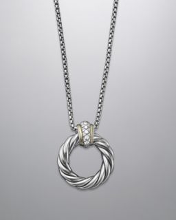 David Yurman Metro Pendant, Pave Diamonds   