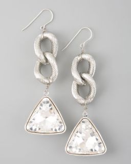 Y169N Nest Crystal Drop Earrings, Silver