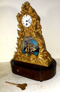 French Style Rocking SHIP Clock with Automation of SHIP