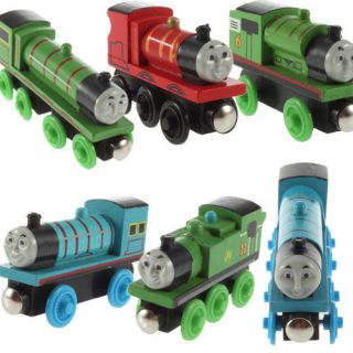 Wooden Child Toy Henry Thomas Friends Train Engine with 2 3 4 Wheels