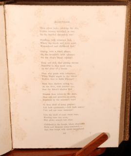 1856 Henry Wadsworth Longfellow Poetical Works Fireside
