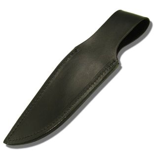 Gil Hibben Black Leather Fixed Blade Bowie Knife Belt Sheath Pouch