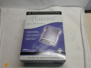Hawking Technology USB10 100M Print Server Open Box