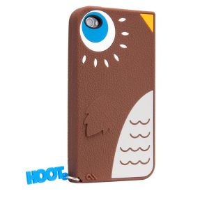 Hoot Silicone Case for iPhone 4 4S Brown