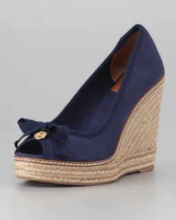 Tory Burch Zachary Slip On Suede Espadrille   