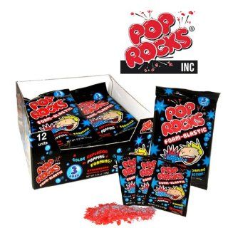 Pop Rocks Foam Blastic Candy Strawberry Flavor 12 Count 