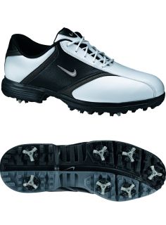 Nike Heritage White Black Golf Shoe Mens 10 5 Medium