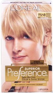 LOreal Superior Preference 9 1 2NB Lightest Natural Blonde Natural