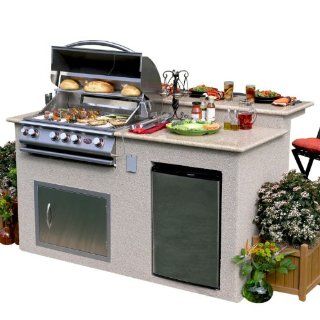 Cal Flame e6016 Outdoor Kitchen 4 Burner Barbecue Grill