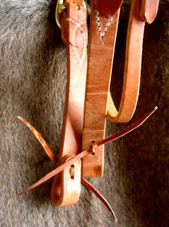 Cowboy Horse Bridle Western Herman Oak Leather Working Headstall Tack