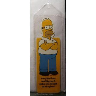 Homer Simpson Bookmark   Every time I learn something new