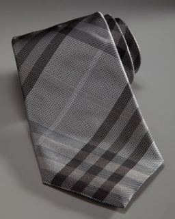 basic check tie gray $ 150