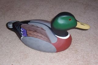 1981 Hornick Bros Painted Wooden Duck Decoy Signed Stoney Point Decoys