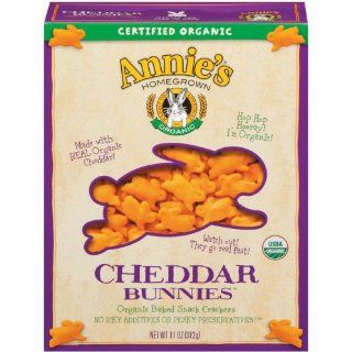 Annies Homegrown Organic Cheddar Bunnies, 11 Ounce Boxes (Pack of 4