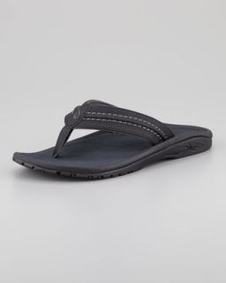 M06BZ Olukai Hokua Thong Sandal, Black