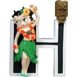 3.75 inch Betty Boop Dressed As A Hula Girl With Letter H