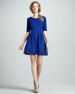 T5VC1 Phoebe Couture Pleated Half Sleeve Dress
