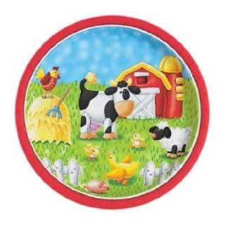 Farm Animals 7 Paper Plates Case Pack 5 