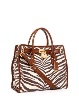 MICHAEL Michael Kors Hamilton Large Whipped North South Tote, Tiger