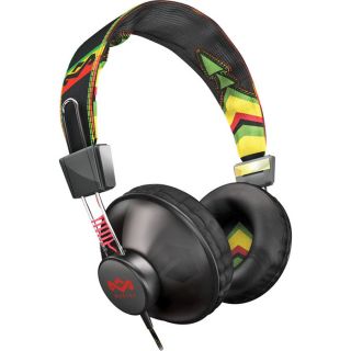  of Marley Positive Vibration on Ear Headphones Rasta Green