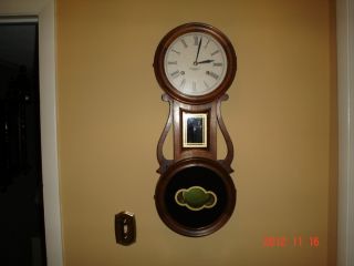 Antique E Howard Heyden Trapani Banjo Style Clock