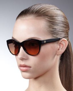 D073G Tory Burch Plastic Square Sunglasses, Medium