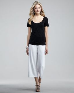  available in white $ 168 00 eileen fisher washable crepe cropped