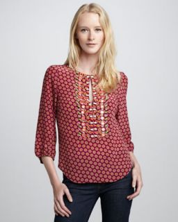 brilliant printed silk top original $ 365 219 exclusively ours