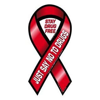 Just Say No To Drugs Awareness 2 in 1 Ribbon Magnet  