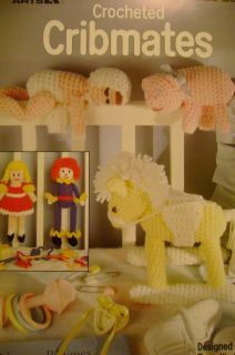 Crocheted CRIBMATES Patterns Sleeping Baby Rocking Horse Clown Pig