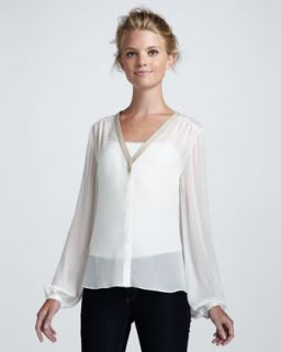 miriam sheer silk blouse original $ 395 237