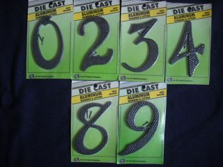 HY KO Die Cast Aluminum House Home Address Numbers