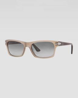 persol square plastic sunglasses gradient gray $ 185