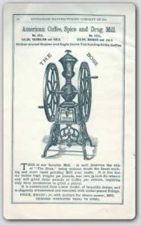 1886 Enterprise Coffee Mills Sausage Stuffers Catalog