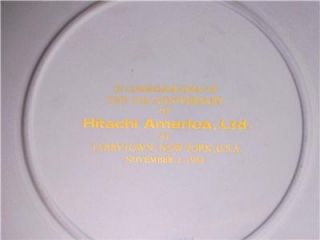 Hitachi America Wedgwood Blue Jasper Large 8 Plate