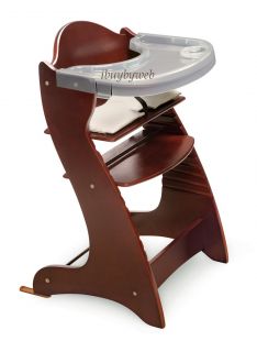 Embassy Adjustable Wood Baby Infant High Chair Cherry