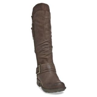 Cobb Hill Womens Bridget Knee High Riding Boots Stone Brown Leather