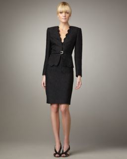 Albert Nipon Scallop Jacket and Dress   