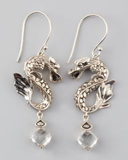  earrings white topaz available in silver $ 495 00 john hardy naga batu