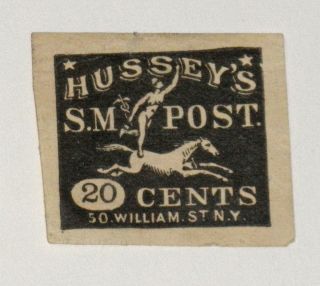 Scott 87LE4 20 cent Husseys 1863 Special Delivery Local Carrier Stamp
