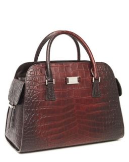 Michael Kors Gia Satchel, Crocodile Embossed   