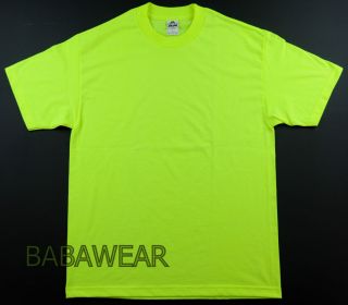 Shirts AAA High Visibility Neon Green Plain T Shirt Safety ALSTYLE