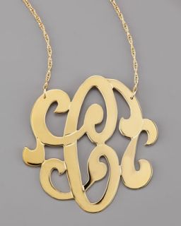 swirly initial necklace c $ 286