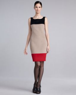 Boat Neckline Nylon Dress  